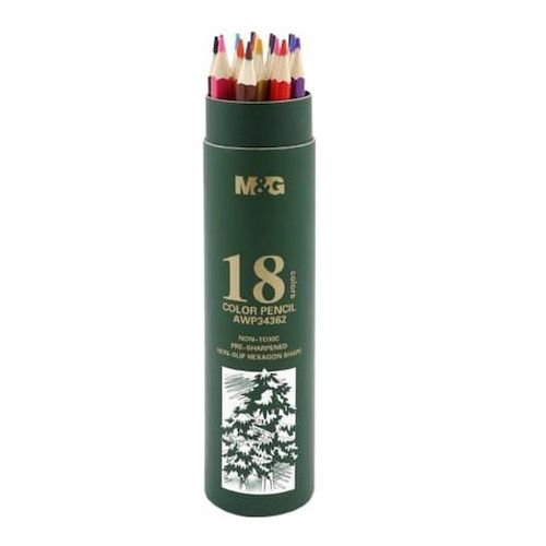 M&G 18 Non Toxic Color Pencils
