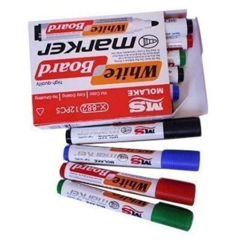 12 Pack Of Whiteboard Markers (1 Dozen) – Black,Blue,Red, Green