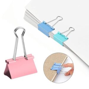 Office Binder Clips - Metal Binder Clips, Multipurpose, 48 Pieces