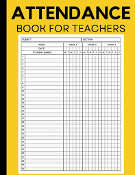 Teachers Attendance Books