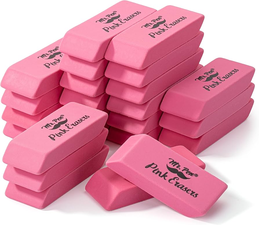 Pink Erasers